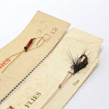 Antique WINCHESTER & S.P "SUPERIOR TROUT FLIES" On Card "BLACK HACKLE 3201" Rare!