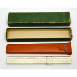 Vintage KEUFFEL & ESSER SLIDE RULE #N4053-3 c1937 in LEATHER CASE + Paper Insert