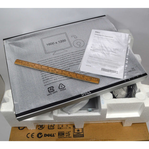 New (Open Box) DELL 20" COMPUTER MONITOR No. 2007FP "UL Panel Kit" 1600x1200 Res