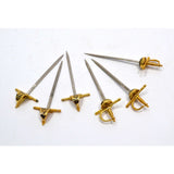 Vintage MINIATURE "TOLEDO" SWORD Lot of 6 Mini COCKTAIL TOOTHPICK SWORDS 2-Types