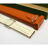 Vintage KEUFFEL & ESSER SLIDE RULE #N4053-3 c1937 in LEATHER CASE + Paper Insert
