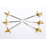 Vintage MINIATURE "TOLEDO" SWORD Lot of 6 Mini COCKTAIL TOOTHPICK SWORDS 2-Types