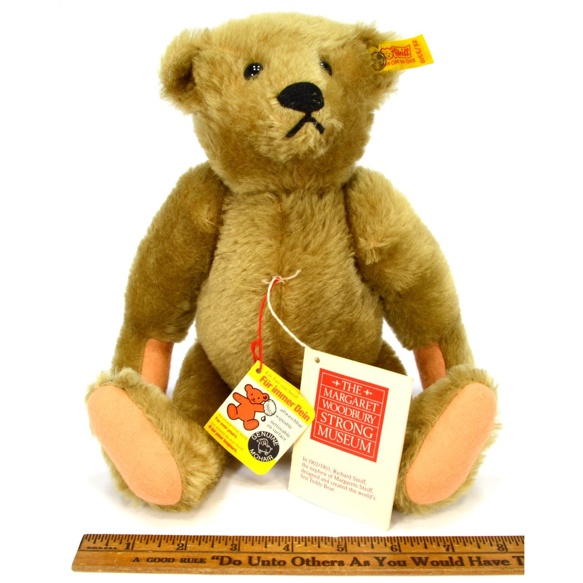 STEIFF TEDDY BEAR 1904 Replica #0155/32 MARGARET WOODBURY 12