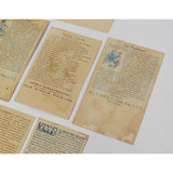 Antique Advertising TRADE CARD Lot; 9 AYER'S CURES Hair Vigor SARSAPARILLA Pills