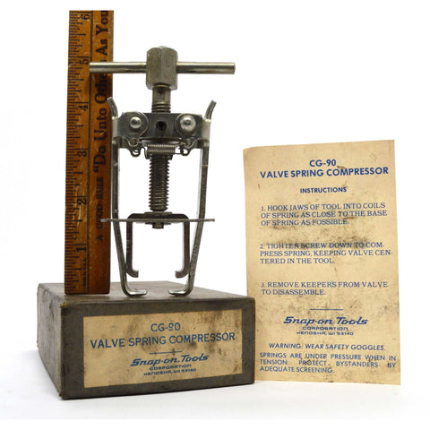 Briefly Used SNAP-ON "VALVE SPRING COMPRESSOR" #CG-90 Complete in ORIGINAL BOX!