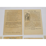 Antique Advertising TRADE CARD Lot; 9 AYER'S CURES Hair Vigor SARSAPARILLA Pills