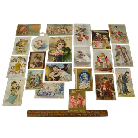 Antique Advertising TRADE CARD Lot of 21 QUACK CURES/MEDICINE Browns CARTERS ++!