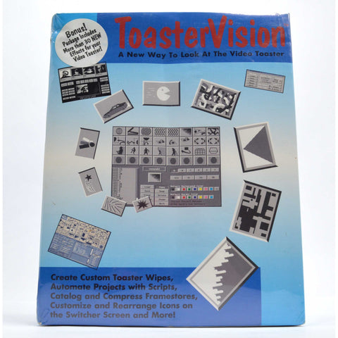 New-Sealed! VINTAGE PC PROGRAMMING SOFTWARE "TOASTERVISION" Toast-Vision Video