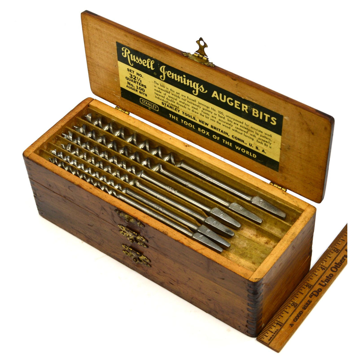 Tool Box, Auger or Drill Bit Box, Russell Jennings Company