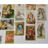 Antique Advertising TRADE CARD Lot of 21 QUACK CURES/MEDICINE Browns CARTERS ++!