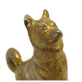 Vintage BRASS DOG FINIAL/ORNAMENT by GLADYS BROWN for DODGE MFG. CO, NJ "1950-1"