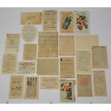 Antique Advertising TRADE CARD Lot of 21 QUACK CURES/MEDICINE Browns CARTERS ++!