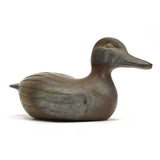 Vintage HEAVY BRASS DUCK DOORSTOP 11", 4 lbs. Unbranded DECORATIVE BIRD Patina!