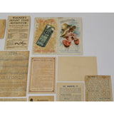 Antique Advertising TRADE CARD Lot of 21 QUACK CURES/MEDICINE Browns CARTERS ++!