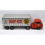 Vintage SHOP-RITE TRACTOR TRAILER TRUCK Pressed Steel GROCERY STORE SEMI + Box!!