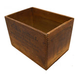 Vintage WOOD CRATE "PREMIUM CHOCOLATE" BOX by W. BAKER CO. Paris Expo GOLD MEDAL