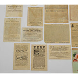 Antique Advertising TRADE CARD Lot of 21 QUACK CURES/MEDICINE Browns CARTERS ++!