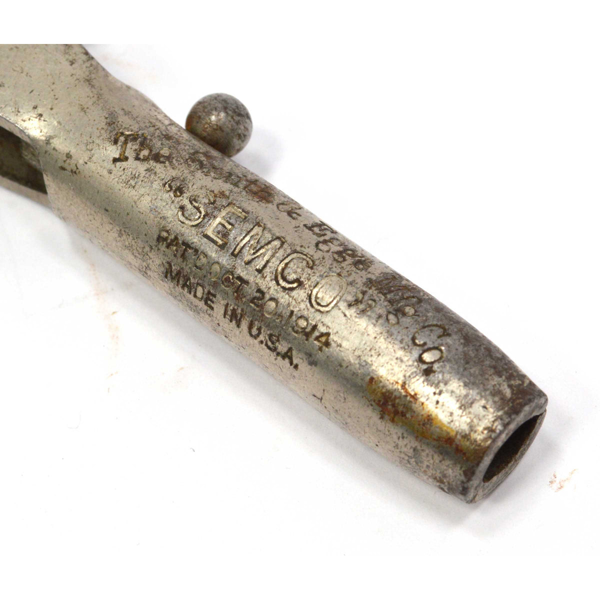 Vintage "SEMCO" LEATHER PUNCH TOOL by "THE SMITH & EGGE MFG. CO." Pat