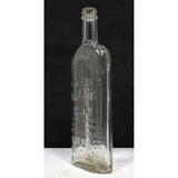 Vintage GLASS BUG POISON BOTTLE Clear "DR TRAGER'S DEAD SHOT" Scranton, PA Nice!