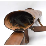 Vintage HAND-TOOLED LEATHER BACK-QUIVER + 8 ARROWS Deer/Buck & Eagle FRED BEAR?