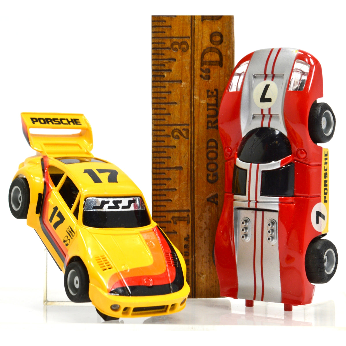 Vintage TYCO SLOT CARS Lot of 2 HO PORSCHE RACE CARS 935 #17 & 908