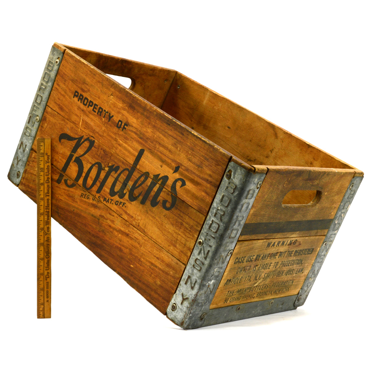 60's BORDEN'S ヴィンテージ ミルククレート アメリカ 木箱 60´s BORDEN´S ヴィンテージ ミルククレート アメリカ 木箱