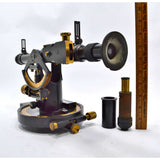 Antique "DIRECTOR No. 5" TRANSIT by E.R WATTS & SON c1917" #4558 in DOVETAIL BOX