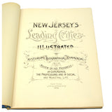 Antique Hardcover Book NEW JERSEYS LEADING CITIES ILLUSTRATED Elstner & Co, 1889