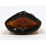 Vintage POISON BOTTLE 3-5/8" Amber LILLY DIAMOND ANTISEPTICS Paper Label + CORK!