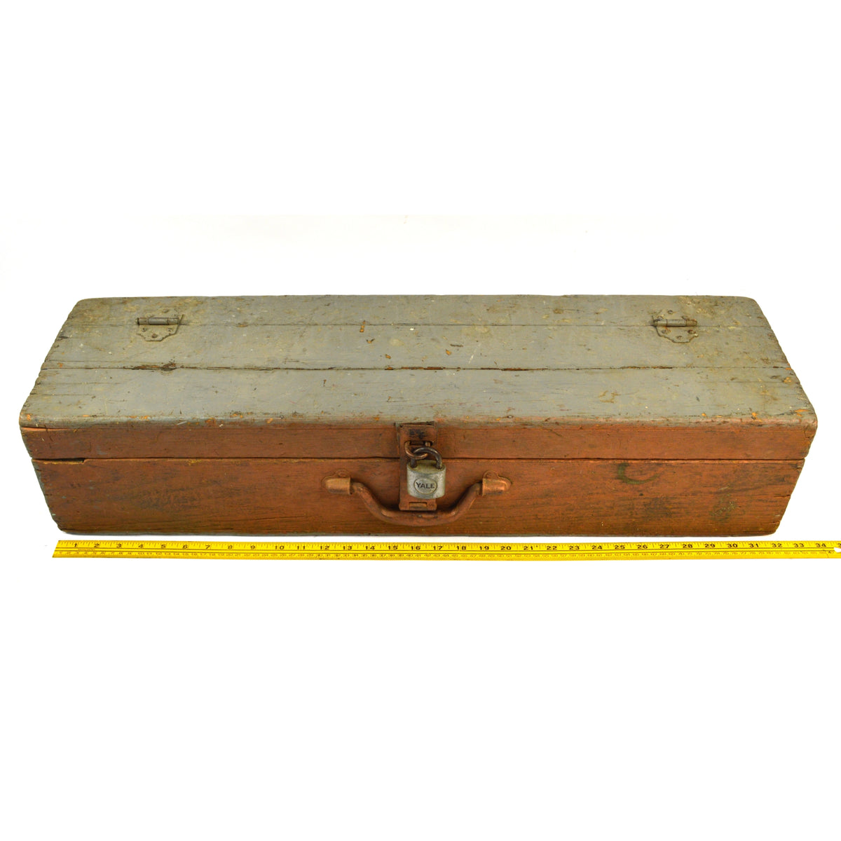 Antique HOMEMADE SAW TOOL BOX Carpenter's Chest + BONUS YALE PADLOCK O –  Get A Grip & More