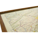 Vintage FRAMED 3D TOPOGRAPHICAL MAP Topo of NEWARK NJ, NY & PA by HUBBARD c.1969