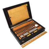 Vintage HELIOS *Partial* PRECISION GAGE SET No. 11736 Germany in BLACK WOOD BOX