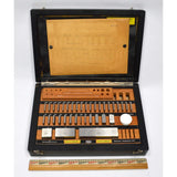 Vintage HELIOS *Partial* PRECISION GAGE SET No. 11736 Germany in BLACK WOOD BOX