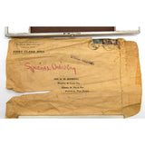 Antique BONE ENGINEERS SLIDE RULE So Rare! UNIDENTIFIED + Letter from V.P of K+E