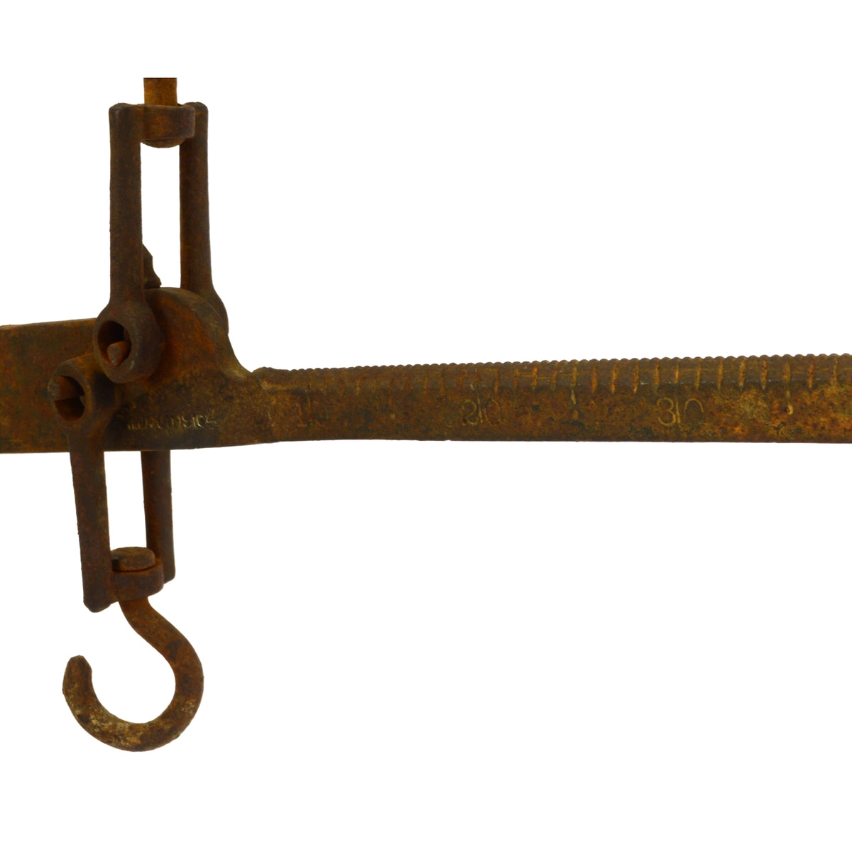 Antique CAST IRON SLIDING BEAM SCALE 200 lbs. COTTON / TOBACCO Pat. Ja –  Get A Grip & More