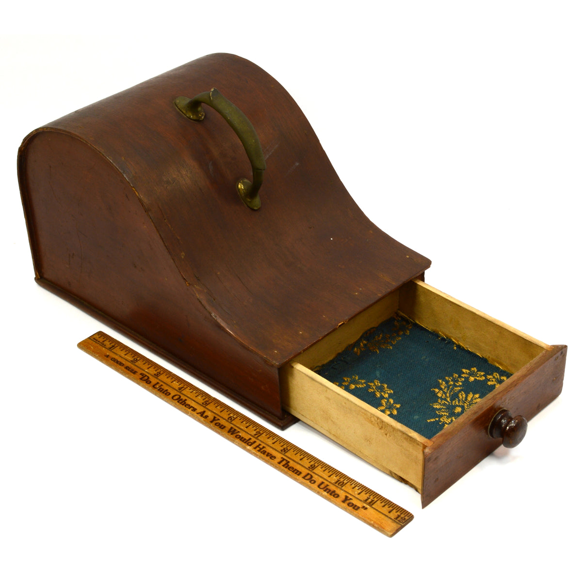 freemason tackle box Antique FRATERNAL BALLOT BOX Wood & Brass SECRET VOTE Freemasons CURVE –  Get A Grip & More
