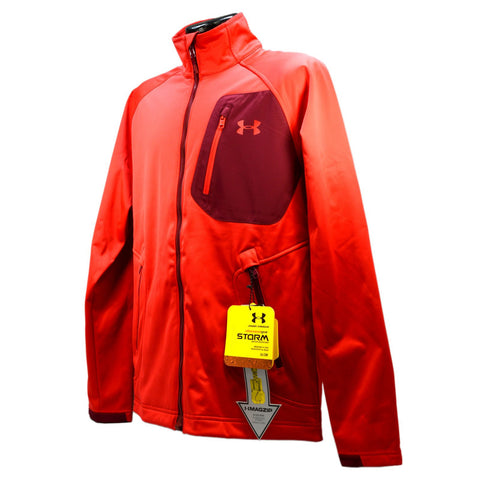 New w/ Tags UNDER ARMOUR "STORM" JACKET w/ MAGZIP! Red, Sz: Med. ALL SEASON GEAR