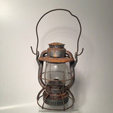 Dietz "Viesta" Rare Lantern New york USA Railroad markings On glass!