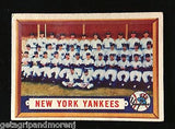 1957 Topps Yankees Team #97 Mickey Mantle, Yogi Berra