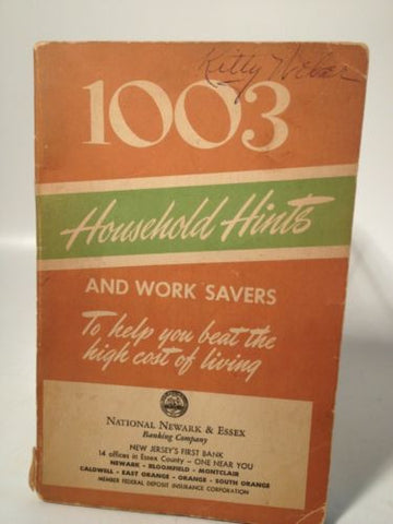 1003 Household Hints 1947 Advertising NJ!