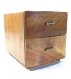 Mid Century Modern Two Drawer Wooden Box