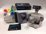 STACK-UP 100% complete w/ Box Nintendo NES 1985 Rare Plus ROB Robot Nes-012
