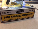 Vintage General No 825 Drill Grinding Attachment Adjustable Orig Box Instru GUC