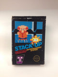 STACK-UP 100% complete w/ Box Nintendo NES 1985 Rare Plus ROB Robot Nes-012