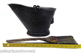 Coal Scuttle-Coal Bucket-Coal Bin- Black  Bucket w/ Coal Shovel