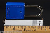 MASTER LOCK LOT Zenex Steel Shackle Blue Safety Lockout Padlocks 410Blu Set of 6