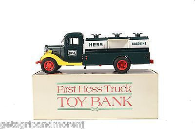 First Hess Truck Toy Bank in Mint Condition with box