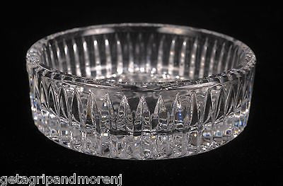 WATERFORD Best Wishes Crystal Wine Bottle Coaster Dish In Excellent Condition!