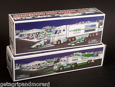 HESS Toy Truck and Racecars 2003 HESS Toy Truck and Jet 2010 In Boxe Get A Grip More