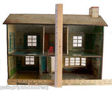 MARX 1960s Two Story Tin Litho Dollhouse Made in USA Antique!